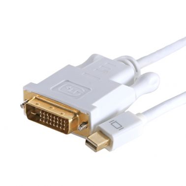 Cablenet 1m Mini DisplayPort Male - DVI 24+1 Male 1080p White PVC Cable