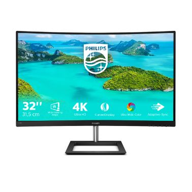 PHILIPS 328E1CA 4K Ultra HD 31.5" Curved LED Monitor - Black