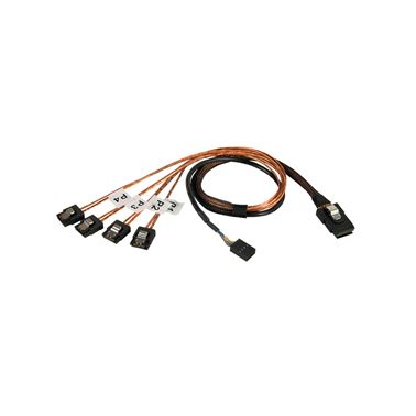 Lindy Internal SATA & SAS cable SATA cable 1 m Black