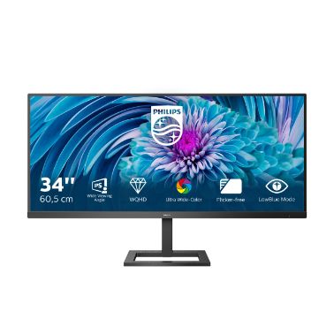 Philips E Line 345E2AE/00 computer monitor 86.4 cm (34") 3440 x 1440 pixels Black