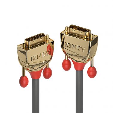 Lindy 1m DVI-D Dual Link Cablel, Gold Line