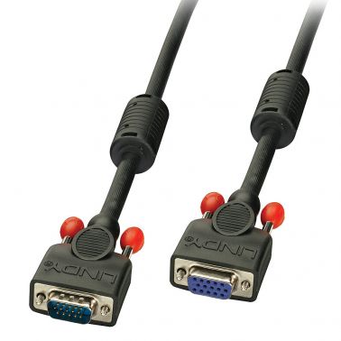 Lindy VGA Cable M/F, black 3m