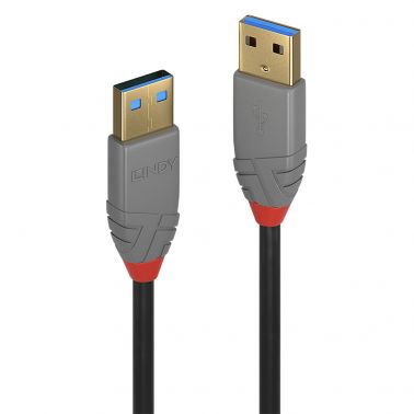 Lindy 2m USB 3.2 Type A Cable, Anthra Line