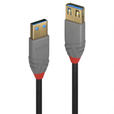 Lindy 2m USB 3.2 Type A Extension Cable, Anthra Line