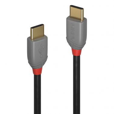 Lindy 0.5m USB 2.0 Type C Cable, Anthra Line