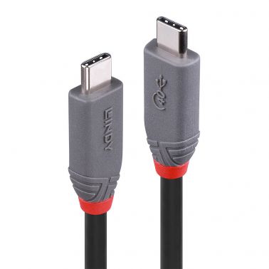 Lindy 0.8m USB 4 Type C Cable, Anthra Line