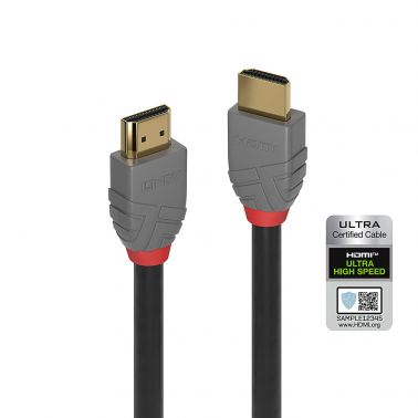 Lindy 2m Ultra High Speed HDMI Cable, Anthra Line