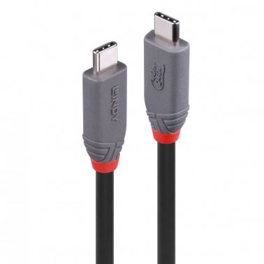 Lindy 1.5m USB 4 240W Type C Cable, Anthra Line