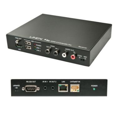 Lindy 38201 AV extender AV receiver Black