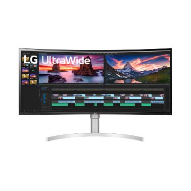 LG 38WN95C-W computer monitor 96.5 cm (38") 3840 x 1600 pixels UltraWide Quad HD Black, Silver, White