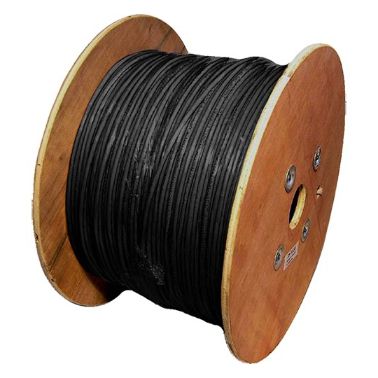 Cablenet Cat5e Black U/UTP PVC 24AWG Stranded Patch Cable 500m Reel