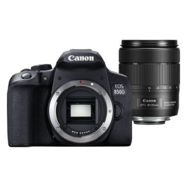 Canon EOS 850D + EF-S 18-135mm f/3.5-5.6 IS USM SLR Camera Kit 24.1 MP CMOS 6000 x 4000 pixels Black