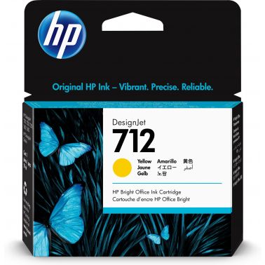 HP 3ED69A/712 Ink cartridge yellow 29ml for HP DesignJet T 200