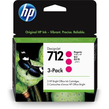 HP 3ED78A/712 Ink cartridge magenta multi pack 29ml Pack=3 for HP DesignJet T 200