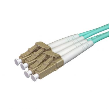 Cablenet 50m OM3 50/125 LC-LC Duplex Aqua LSOH Fibre Patch Lead