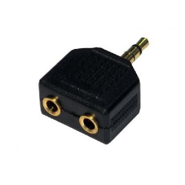 Cables Direct 3T2R cable gender changer 3.5mm 2x 3.5mm Black