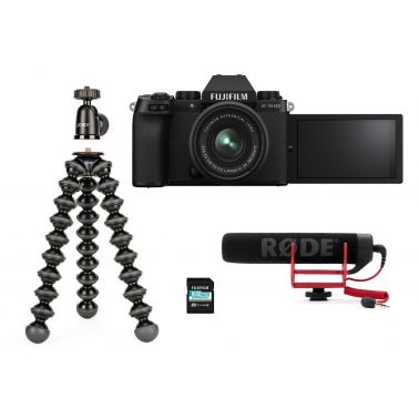 Fujifilm X-S10 Mirrorless Camera with 15-45mm XC Lens Vlogger Kit - Black