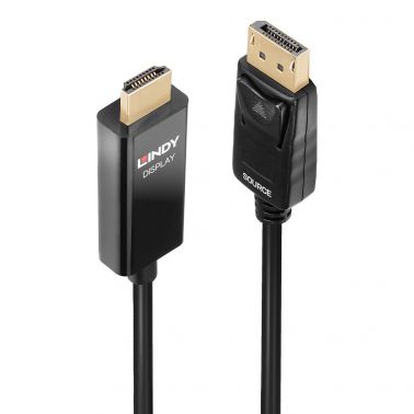 Lindy 0.5m DP to HDMI Adapter Cable with HDR