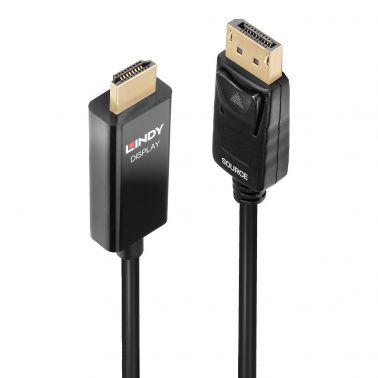 Lindy 2m DP to HDMI Adapter Cable with HDR