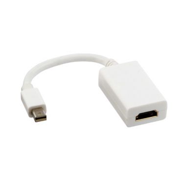 Lindy 41014 video cable adapter 0.2 m Mini DisplayPort HDMI Type A (Standard) White