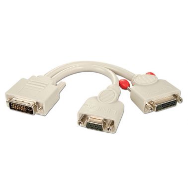 Lindy DVI-I splitter cable VGA+DVI-D