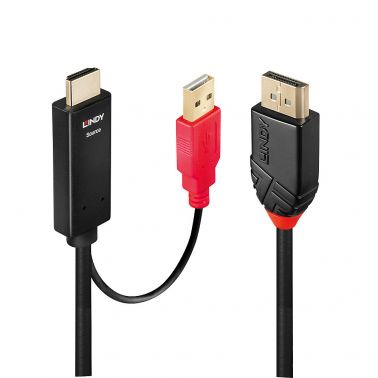 Lindy 5m HDMI to DisplayPort Adapter Cable