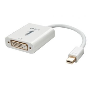 Lindy 41733 video cable adapter 0.17 m Mini DisplayPort DVI-D White