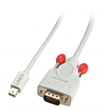 Lindy Mini DisplayPort to VGA Cable 0.5m, white