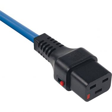 Cablenet 2m IEC C20 - IEC C19 IEC Lock Blue PVC 1.5mm Power Leads