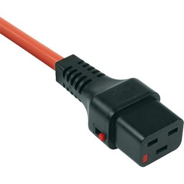 Cablenet 2m IEC C20 - IEC C19 IEC Lock Orange PVC 1.5mm Power Leads