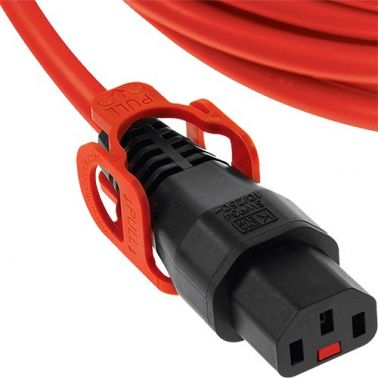 Cablenet 1.5m IEC C14 - IEC C13 IEC Lock + Orange PVC 1.0mm Power Leads