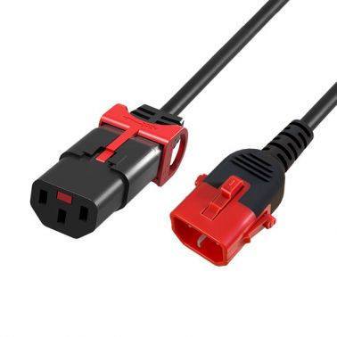 Cablenet 42-5005 power cable Black, Red 0.5 m IEC C14 IEC C13