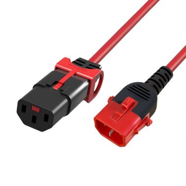 Cablenet 42-5205 power cable Black, Red 0.5 m IEC C14 IEC C13