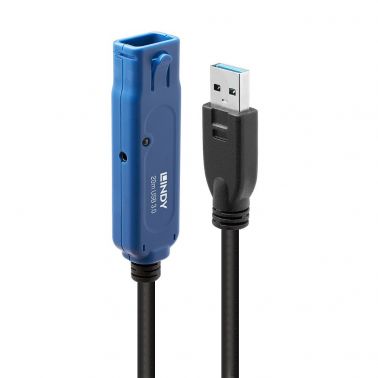 Lindy 43361 USB cable 20 m USB 3.2 Gen 1 (3.1 Gen 1) USB A Black