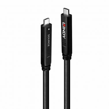 Lindy 8m USB 3.2 Gen 1 and DP 1.4 Type C Hybrid Cable