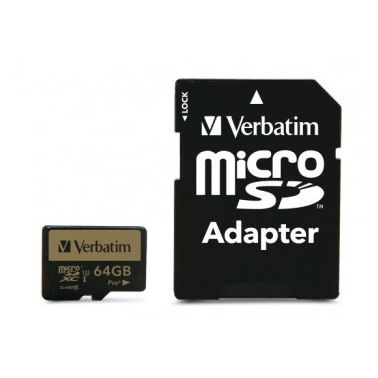 Verbatim Pro+ memory card 64 GB MicroSDHC Class 10 MLC