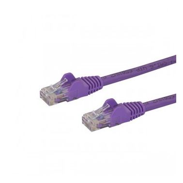 StarTech.com Cat5e Ethernet Patch Cable with Snagless RJ45 Connectors - 10 m, Purple