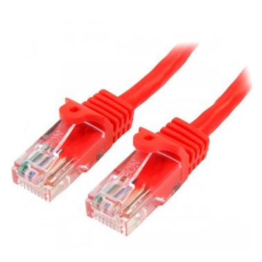 StarTech.com 45PAT50CMRD networking cable 0.5 m Cat5e U/UTP (UTP) Red