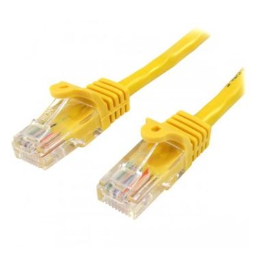 StarTech.com 45PAT50CMYL networking cable 0.5 m Cat5e U/UTP (UTP) Yellow