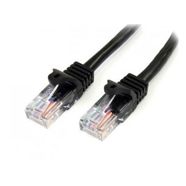 StarTech.com Cat5e Patch Cable with Snagless RJ45 Connectors - 5 m, Black