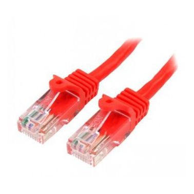 StarTech.com Cat5e Ethernet Patch Cable with Snagless RJ45 Connectors - 7 m, Red