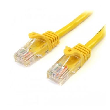 StarTech.com Cat5e patch cable with snagless RJ45 connectors �� 10 ft, yellow