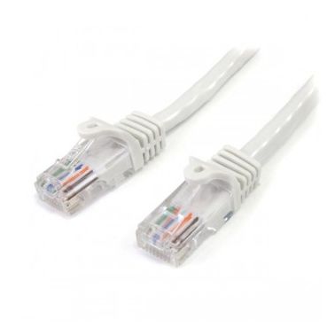 StarTech.com Cat5e patch cable with snagless RJ45 connectors �� 7 ft, white