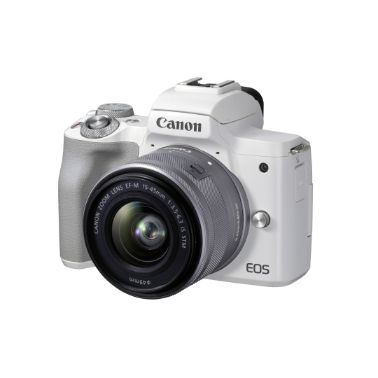 Canon EOS M50 Mark II CSC Camera with EF-M15-45mm Lens Kit - White