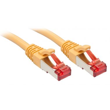 Lindy Rj45/Rj45 Cat6 3m networking cable Yellow S/FTP (S-STP)