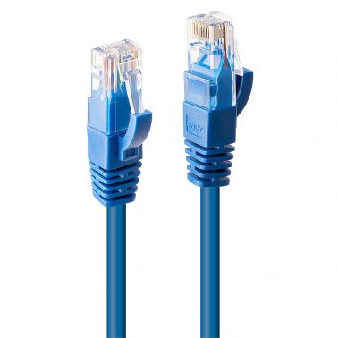 Lindy 5m Cat.6 U/UTP Cable, Blue