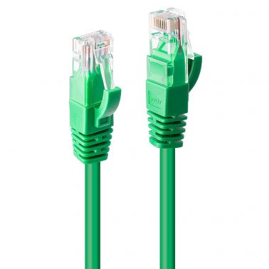 Lindy 0.3m Cat.6 U/UTP Cable, Green