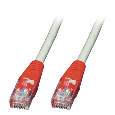 Lindy Crossover Cat.6 U/UTP 3m networking cable Grey Cat6 U/UTP (UTP)