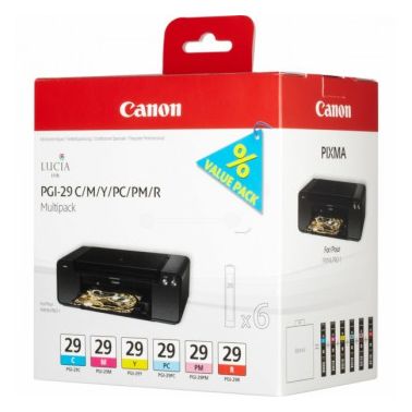 Canon 4873B005 (PGI-29) Ink cartridge multi pack, Pack qty 6