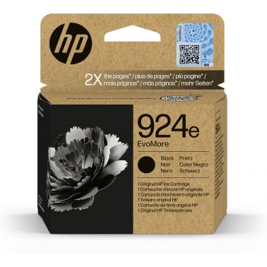 HP 4K0V0NE/924E Ink cartridge black EvoMore, 1K pages ISO/IEC 19752 for HP OJ Pro 8120/e